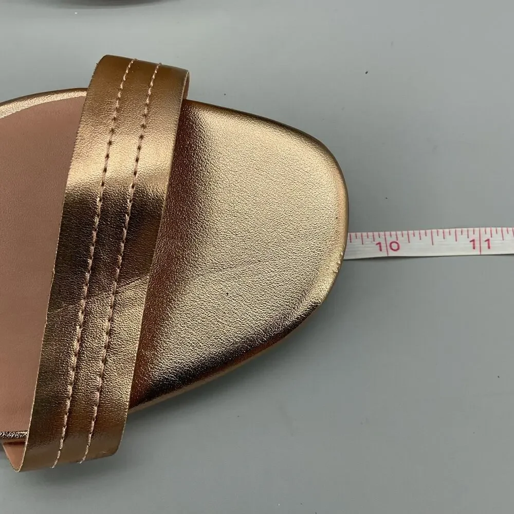 NEW Linea Paolo Women’s Emmie Heeled Sandals Gold Size 10M
